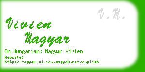 vivien magyar business card